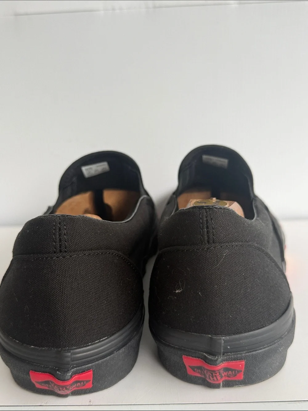 VANS FLAME WALL BLACK SLIP ONS SIZE 13 GREAT CONDITION LIMITED EDITION